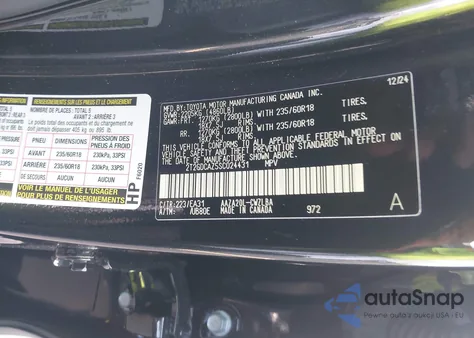 2025 Lexus Nx Premium from USA, damaged, VIN 2T2GDCAZ5SC024431